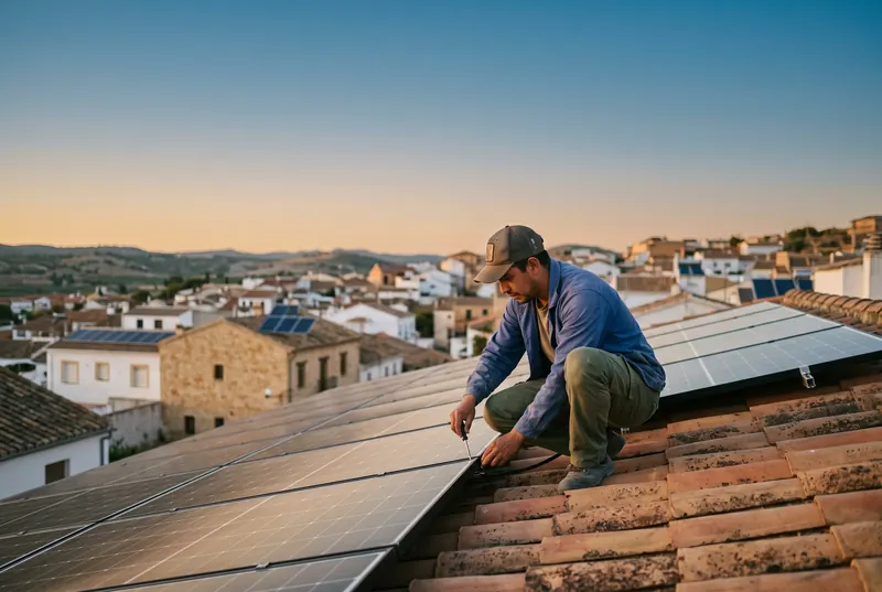 Placas solares en tejados